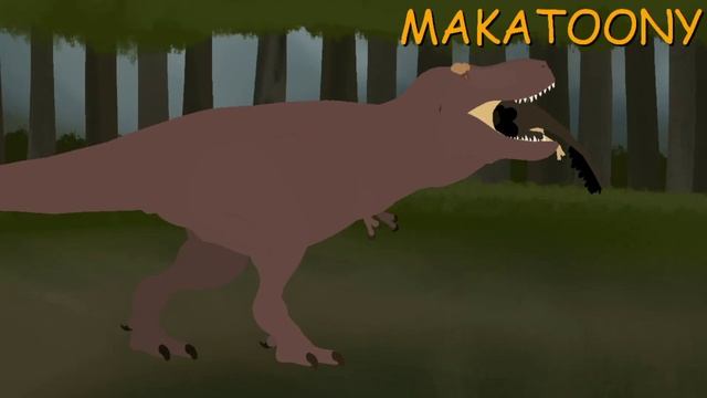 Tyrannosaurus Eating Animation Animation (Stick Nodes) смотреть онлайн