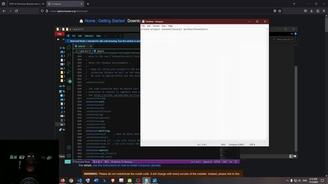 CARA MENGINSTAL LARAVEL DENGAN PHP DAN COMPOSER (TUGAS PAK AGUS PPLG B) смотреть онлайн