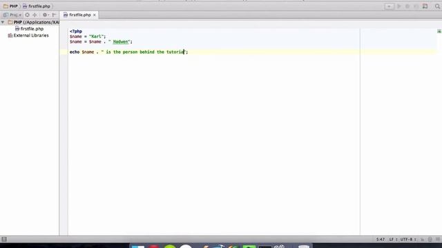 PHP Tutorial - #17 - Concatenating Strings смотреть онлайн