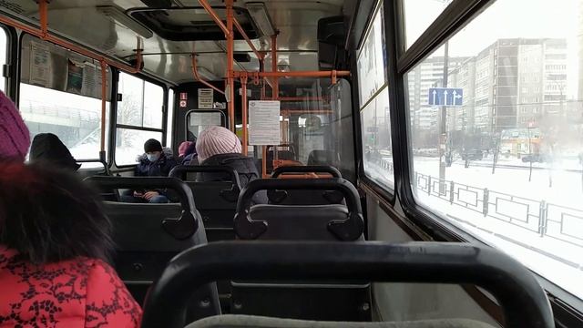 Ikarus 283.10, АУ 450 66, 27 ноября 2020, город Екатеринбург, поездка на автобусе Уральской зимой смотреть онлайн