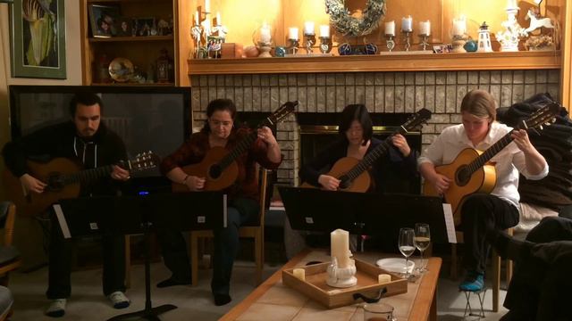 Spanish Rondo for Classical Guitar Quartet by Mandy Loban-Jordan and Damian Jordan смотреть онлайн