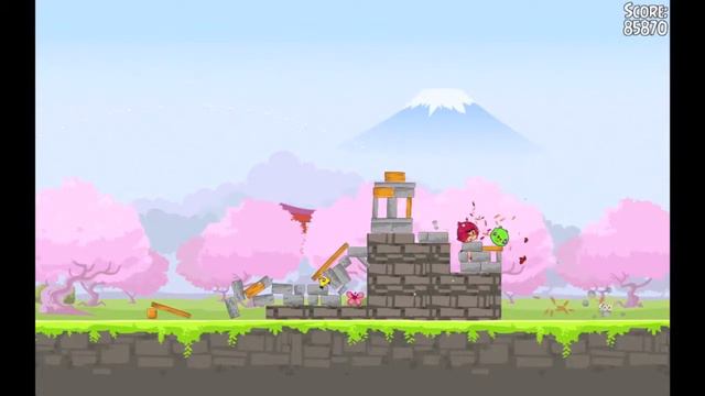 Angry birds seasons cherry blossom level 5 three stars смотреть онлайн