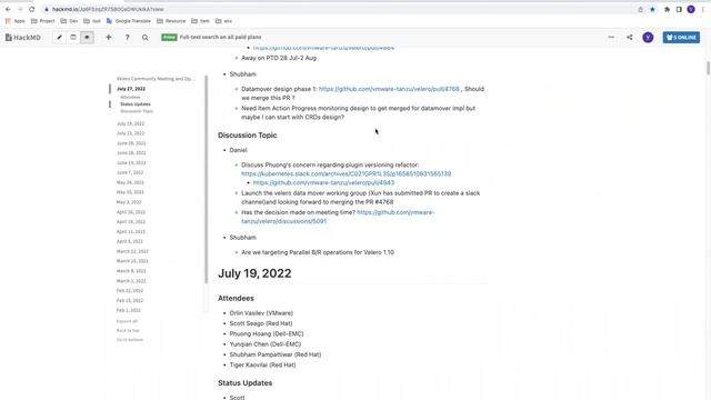 Velero Community Meeting - July 27, 2022 смотреть онлайн