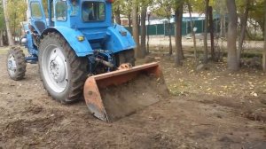 Трактор т40 .Ташим навоз на огород.Работа с ковшом