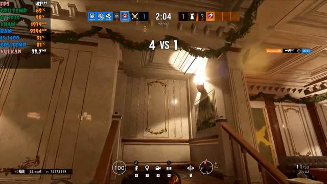 Rainbow Six Siege (Vulkan) | GT 1030 + i5-2400 | 1080p HIgh Med Low смотреть онлайн