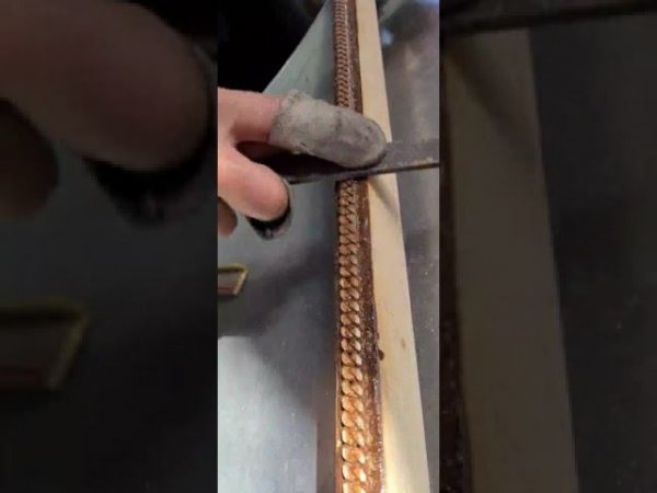 ✨Запиловка золотой цепочки в плетении Кубинка | Gold chain Kubinka | #shorts