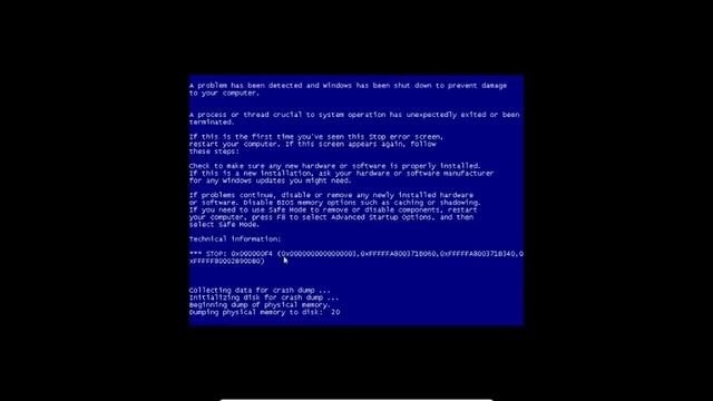 Вызов BSoD на Виртуальной машине  BSoD в безопасном режиме