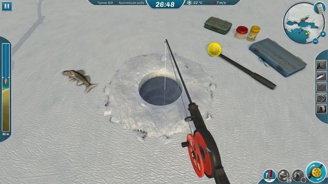Зимняя рыбалка игра Ice Laces