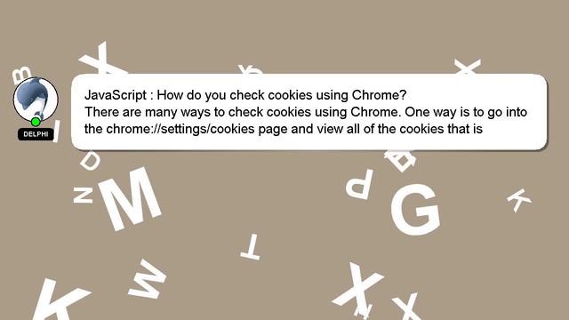JavaScript : How do you check cookies using Chrome? смотреть онлайн