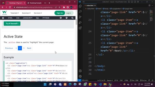 15. Bootstrap Pagination | Bootstrap | CSS Framework | @amimasudbd смотреть онлайн