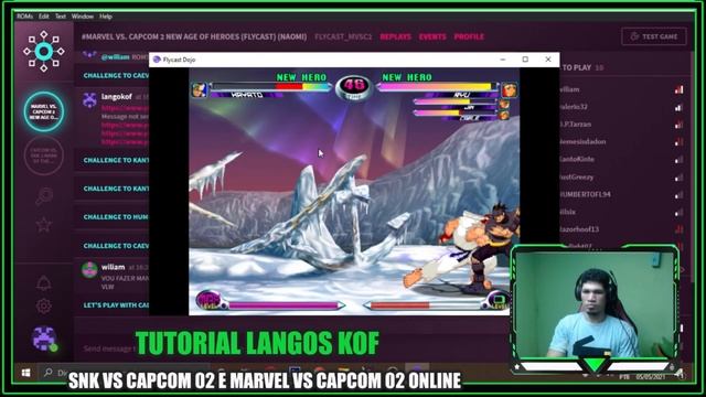 MODO ONLINE MARVEL VS CAPCOM 02 SNK VS CAPCOM 02 E RONS PC FRACO #TRADE 10/05 WNIORI VS JR BIROLH смотреть онлайн
