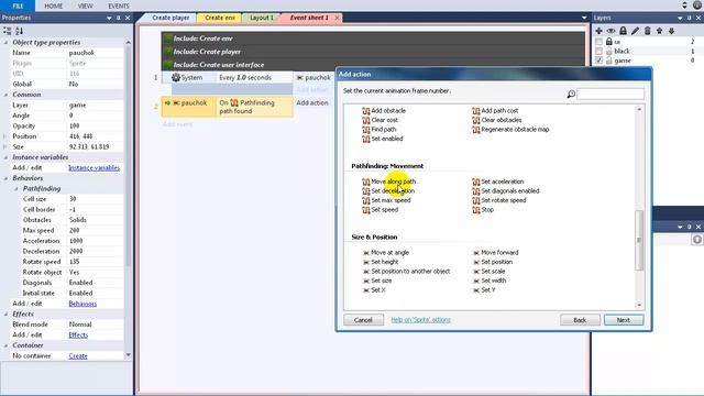 Урок 30 . Construct 2 . PathFinder плагин поиска пути. смотреть онлайн