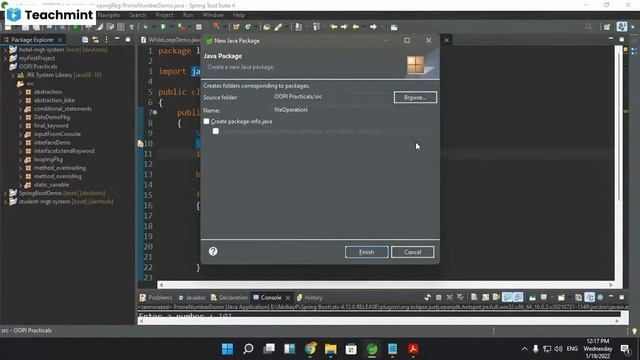 OOP Java (Packages, File Reading & Writing) in Marathi смотреть онлайн