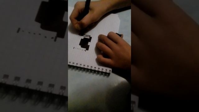 Рисуем по клеточкам шлем из майнкрафта #6 смотреть онлайн