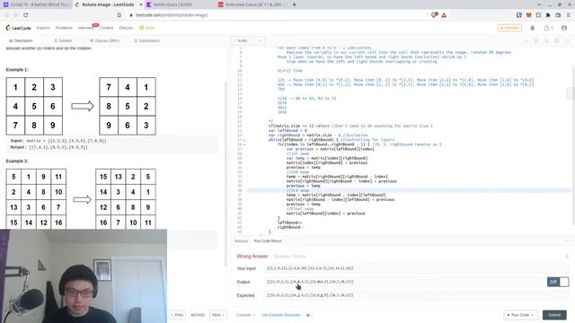 Terrible LeetCode in Kotlin: #48 Rotate Image смотреть онлайн