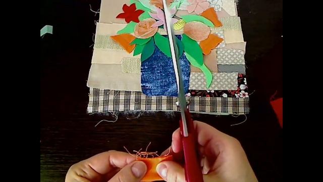 Цветочное панно в технике "пицца"- 1 смотреть онлайн