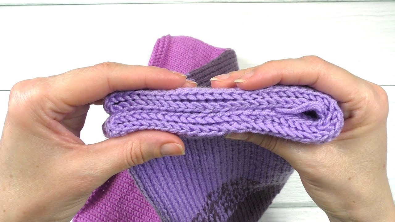 Эластичный способ закрытия петель. Как закрыть петли при вязании снуда. смотреть онлайн