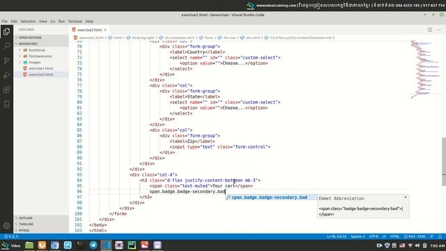 Create exercise 2 in Bootstrap смотреть онлайн