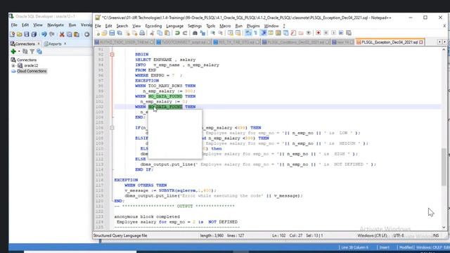 What is Exception and How to Handle Exception in pl/sql | What are the types of Exception omkars смотреть онлайн