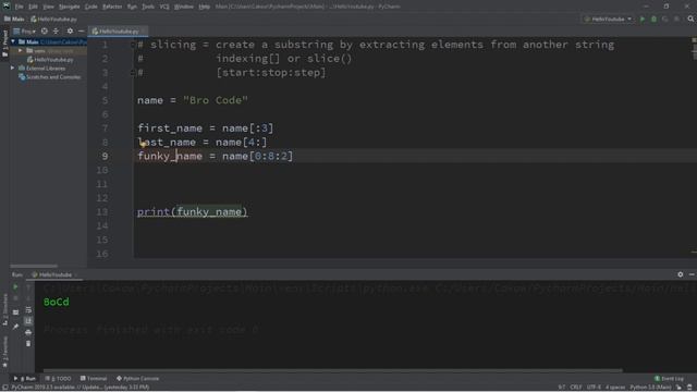 Python string slicing смотреть онлайн