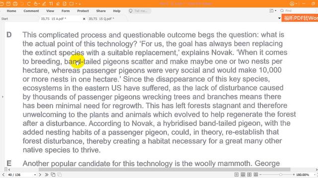 Cambridge IELTS 15 Reading Test 2 Passage 2 Should we try to bring extinct species back to life? смотреть онлайн
