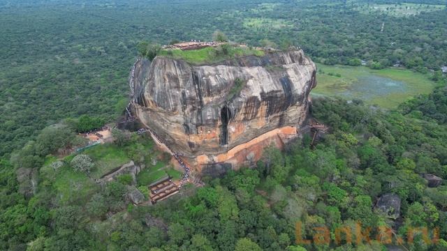 Сигирия с высоты. Львиная скала - удивительный и загадочный мегалит Шри-Ланки смотреть онлайн