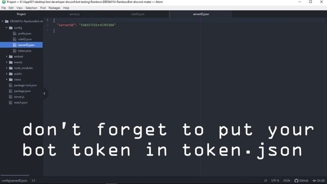 DISCORD Rainbow bot set up! смотреть онлайн