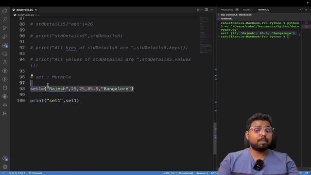 14. Dict, Set, Bool, Range, none Data types in Python | Python for Beginners in Hindi (Full Course) смотреть онлайн