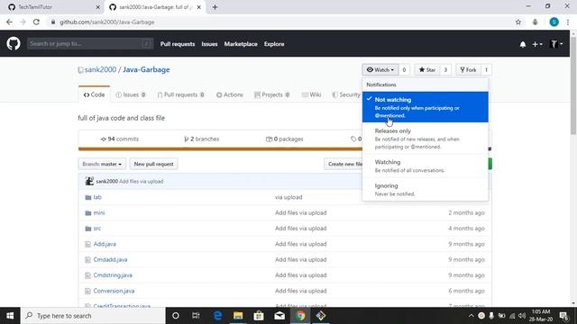 How to delete repository in github and some other options - Tamil смотреть онлайн