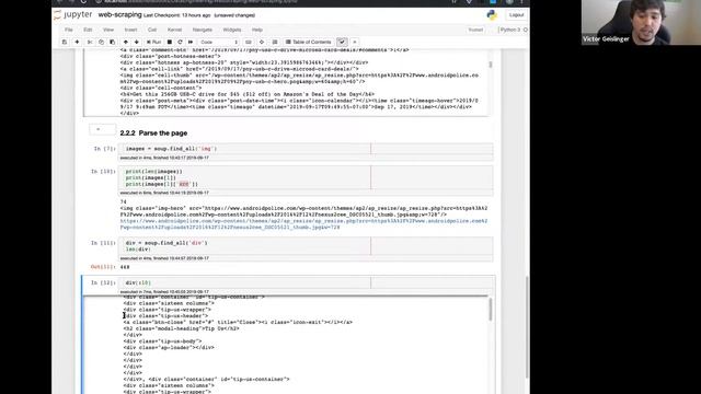 Web Scraping with Python - M2S13 [2019-09-17] смотреть онлайн