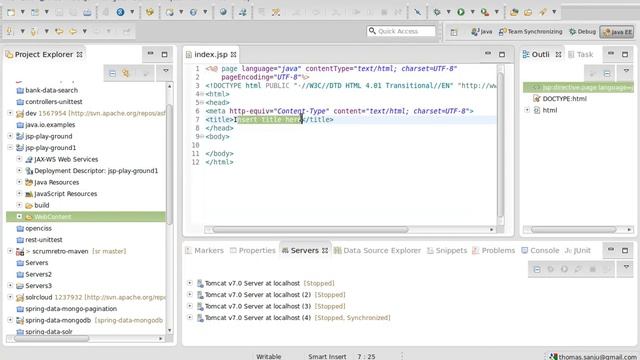 Java Server Page setting up environment смотреть онлайн