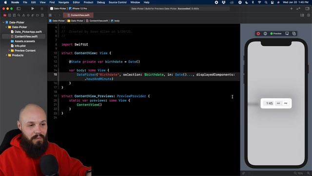 SwiftUI - DatePicker Tutorial