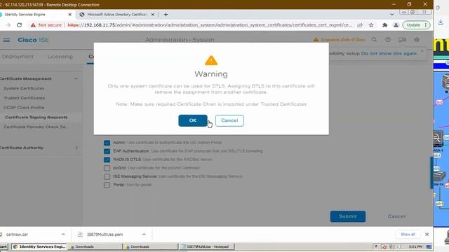 05-(EAP-TLS) Using ISE - ISE certificate Setup смотреть онлайн