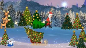 Новогодняя песенка. Шел по лесу Дед Мороз Мимо кленов и берез. Смотреть,слушать онлайн