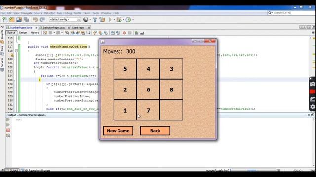 NumberPuzzle Game Application , Netbeans , java-swing , MiniProject , Java-Application смотреть онлайн