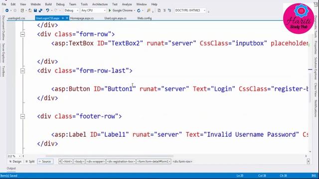 Part 10.b - Responsive User Login Page with CSS in Asp.Net C# | Hindi | Online Book Store Project смотреть онлайн