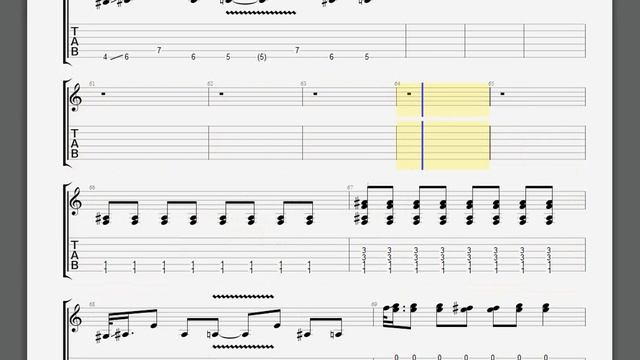 Metallica   Cure Kirk Guitar Tablature