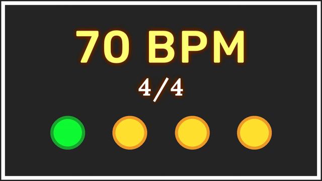 70 BPM 4/4 - Metrónomo con acento ⏳✔️ смотреть онлайн