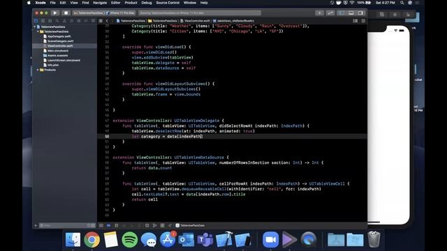 Pass Data from TableView and ViewController (Swift 5, Xcode 11) - 2020 iOS Development смотреть онлайн