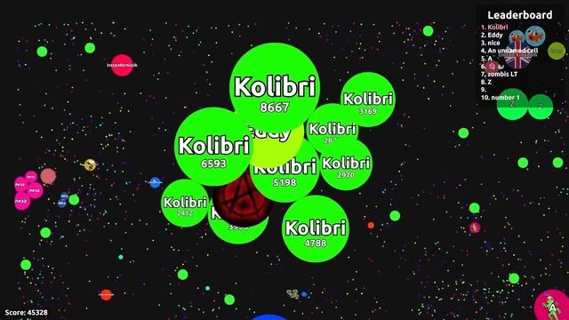 Agar.io Defenseless 16 pieces Teamers ? Agario Solo Gameplay смотреть онлайн