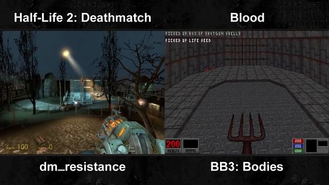 Half-Life 2: Deathmatch / Blood - DM_Resistance / Bodies Comparison смотреть онлайн