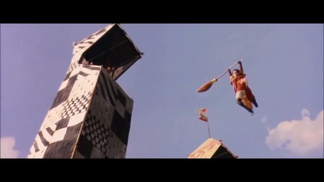 Профессор Квирелл заговаривает метлу Гарри Поттера смотреть онлайн