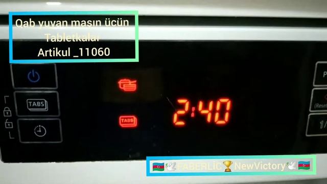 Qab yuyan mashin ucun tabletkalar ARTIKUL 11060 смотреть онлайн
