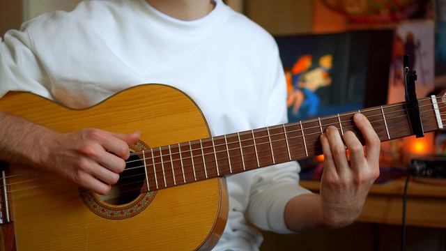 Scooby-Doo Main Theme (fingerstyle classical guitar cover) with Tabs смотреть онлайн