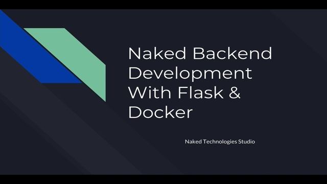 01BackendDevWithFlaskAndDocker смотреть онлайн