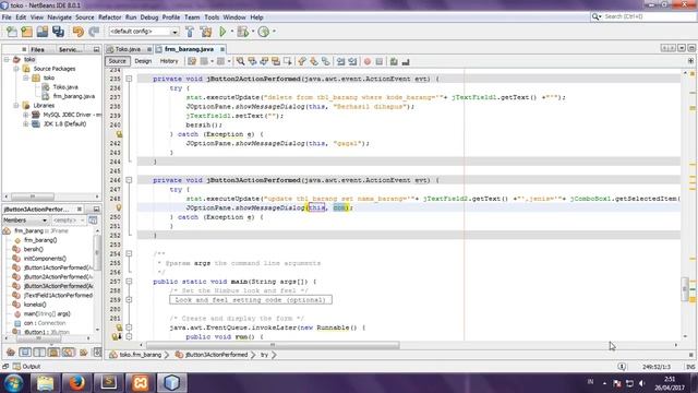 Cara EDIT / Update data dengan Java Netbeans смотреть онлайн