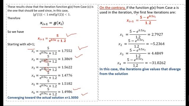 Fixed Point Iteration Method Example and MATLAB code | Fixed Point Iteration Converges & Diverges смотреть онлайн