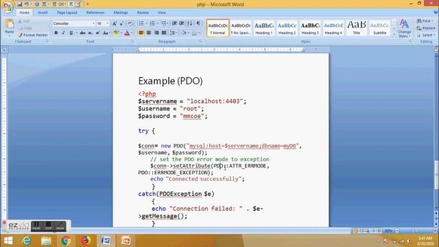 PHP Database connectivity Part 2 смотреть онлайн