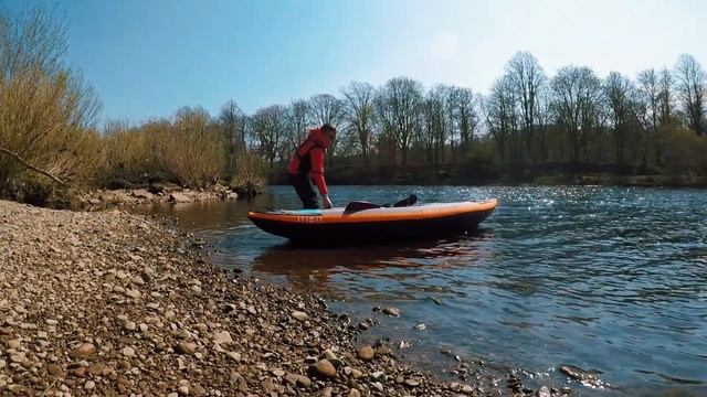 Tranquilty on the Tyne. A River Tyne Paddle from Hexham Northumberland - itiwit 3 inflatable kayak. смотреть онлайн