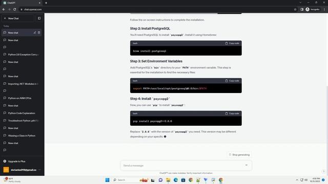 On a Mac w Python2 6 and trying to install psycopg2 смотреть онлайн